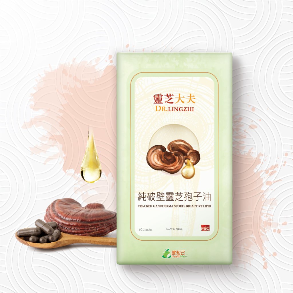 靈芝大夫 純破壁靈芝孢子油 60粒裝